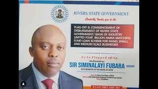 [LIVE] "RIVERS STATE" FLAG-OFF OF GOVT/BANK OF INDUSTRY SMEs LOAN SCHEME