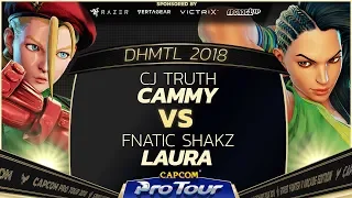 CJ Truth (Cammy) vs Fnatic Shakz (Laura) - DH Montreal 2018 Pools - SFV - CPT 2018