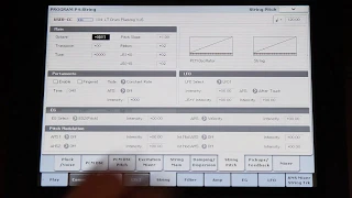 Korg Kronos & Nautilus STR-1 engine: plucking with drum samples