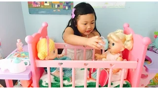 Baby Alive Princess New Bedroom + Bubble Bath + Feeding Video