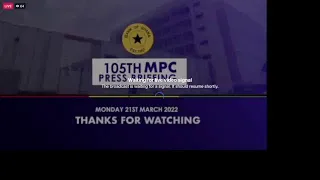 105TH MPC PRESS BRIEFING