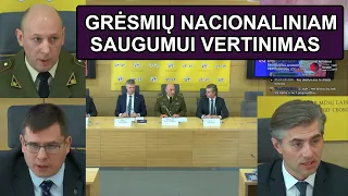 Metinio grėsmių Lietuvos nacionaliniam saugumui vertinimo pristatymas | Karalius Reaguoja