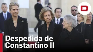 Doña Sofía asiste a la ceremonia en memoria de Constantino de Grecia organizada en Atenas