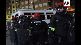 STILLS Violent clashes in Bilbao ahead of Europa League match