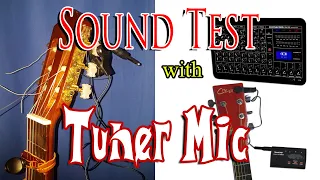 Guitar Tuner Contact Microphone sound check