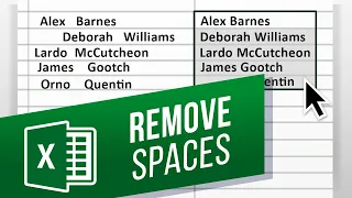 How to Remove Spaces in Cells in Excel | How to use the TRIM Function