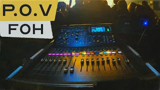 POV mixing FOH at a metal show