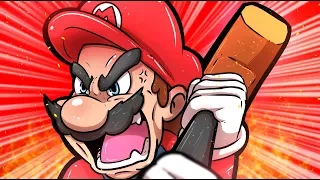 O ATAQUE DE FÚRIA DO MARIO! (DESTRUÍ O CENÁRIO) - SUPER MARIO MAKER