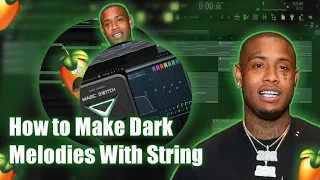 How to Make Dark Melodies Like Southside & Pyrex With String from Scratch | FL Studio Tutorial