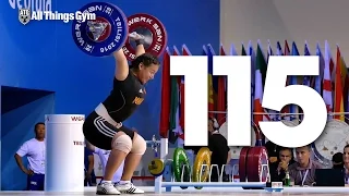 Ankhtsetseg Munkhjantsan (75kg, Mongolia, 18y/o) 115kg Snatch 2016 Junior Worlds
