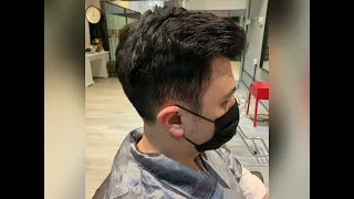 Korean men’s hair perm in singapore(The Wiz Hair slaon)