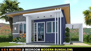 36 SQM | BUNGALOW HOUSE  | 2 BEDROOM | SIMPLE HOUSE DESIGN