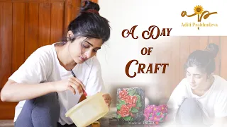 A DAY of CRAFT || Clay Art  ||  DIY Home decor || lifestyle || Aditi Prabhudeva ||