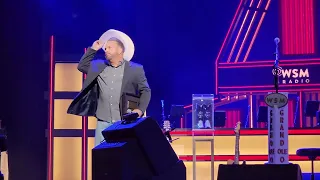 Garth Brooks presents us with Dad's plaque at the Grand Ole Opry for the memorial show.