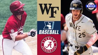 #1 Wake Forest vs #16 Alabama | Super Regionals Game 2 | 2023 College Baseball Highlights