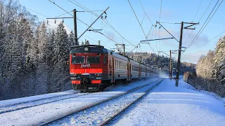 Зимняя январская ж/д красота❄ / летящая Ласточка и многое др. / Поезда Ярославского направления #6.