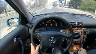 Mercedes Benz C180 W203 129 HP 6 Speed Manual | POV City Test Drive | 4K