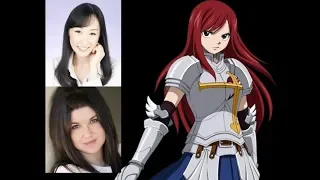 Anime Voice Comparison- Erza Scarlet (Fairy Tail)