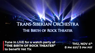 TSO & VetTix Present: 'The Birth of Rock Theater' Watch Party