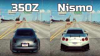 NFS Heat: Nissan 350Z vs Nissan GTR Nismo - Drag Race