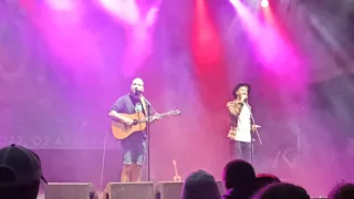 Pokáč - Hrdinský čin (feat. Jakub Ondra) LIVE - Ledárny Braník Praha, 23.8.2021