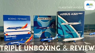 Triple Unboxing & Review 1:400 Scale