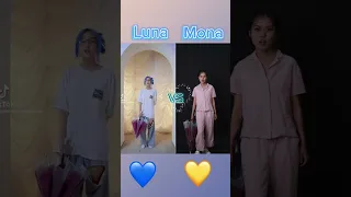 Luna vs Mona♥️Umbrella Transition🤩Who is the best🤓#trend #lunamccalll #mona #transition