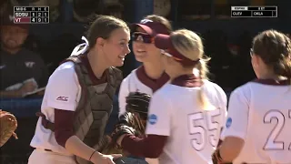 Annika Rohs with the crazy tag - NCAA Regionals