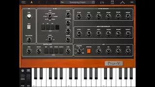 Syntronik FULL for the iPad - The PRO-V Instrument Demo