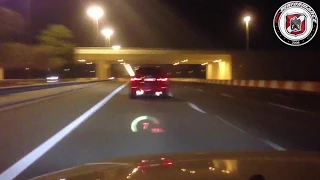 BMW X5M flames on Topspeed drive