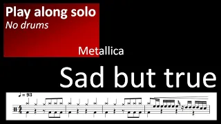 Metallica - Sad but true - Play along - No drums