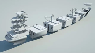 Ship animation 3d model