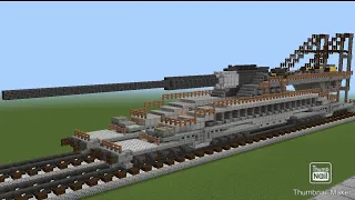 Minecraft Schwerer Gustav Railway Gun Tutorial