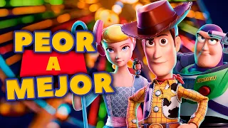 Todas las Películas de TOY STORY de PEOR a MEJOR