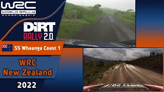 WRC New Zealand 2022 | SS Whaanga Coast | Real Life vs. DiRT Rally 2.0