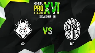 G2 vs BIG | Map 1 Mirage | ESL Pro League Season 16 - Group B