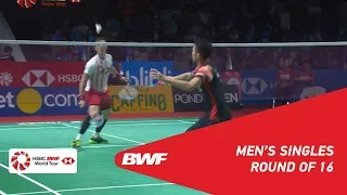 R16 | MS | Jonatan CHRISTIE (INA) [6] vs. Hans-Kristian Solberg VITTINGHUS (DEN) | BWF 2019