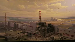 Diorama of Chernobyl disaster at Chernobyl Museum in Kyiv, Ukraine