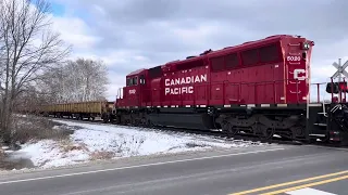 AMTK 8 & CP Rock train on Waterloo, WI line.