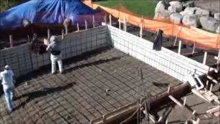 Construction of a Concrete Swimming Pool with Auto Cover