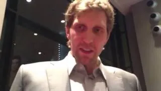 Dirk Nowitzki spoke German, English and Spanish at the premier of LUV