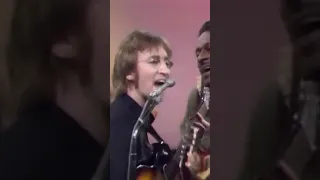 John Lennon and Chuck Berry perform ‘The Mike Douglas Show” in 1972