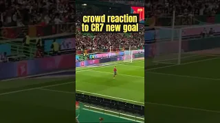 crowd went CRAZY after Ronaldo's STUNNING freekick Goal for portugal.#shorts