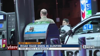 Shots fired during road rage incident at gas station