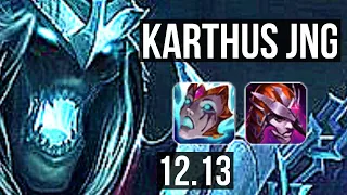 KARTHUS vs LEE SIN (JNG) | 9/0/4, Rank 4 Karthus, Legendary | KR Challenger | 12.13