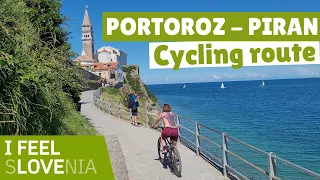 Cycling Slovenia : Portoroz - Piran bike routes [ Slovenian Adriatic Coast ]