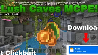 How to get the Lush Caves in MCPE!