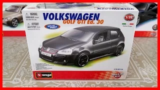 Toy Cars for kids Model Car Volkswagen GOLF GTI! Bburago Italian Toy Car Construction.