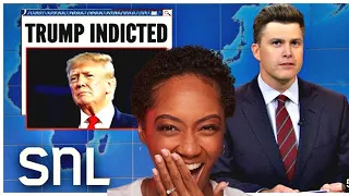 FIRST TIME REACTING TO | Weekend Update: Donald Trump Indicted - SNL