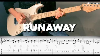 Runaway | Bon Jovi Guitar Solo | Playthrough Lesson | TAB